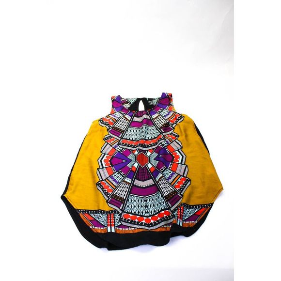 Tt Collection Maeve Womens Tank Blouse Button Up Top Multicolor Size XS 2 Lot 2 - Picture 2 of 6